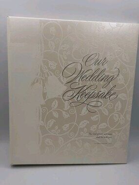 Vintage Hallmark Our Wedding Keepsake Album Embossed Book Refillable NEW No Box